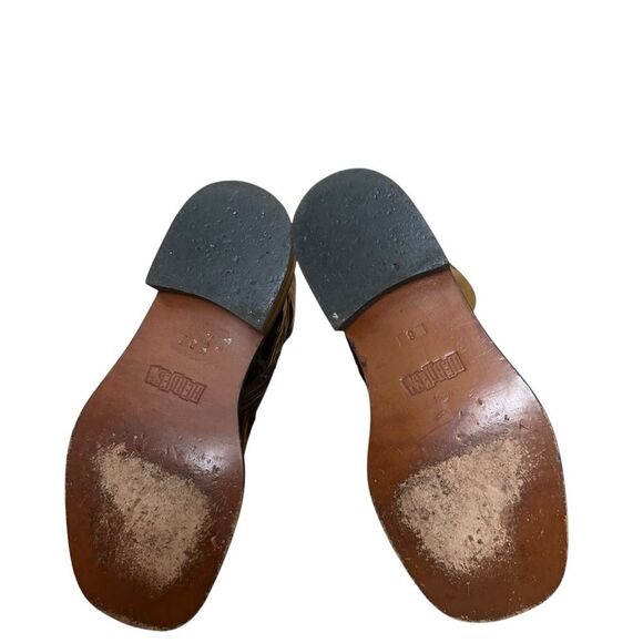 Cesare Paciotti Heroes Vintage Leather Square Toe Boots Size 8 Brown - Picture 9 of 11